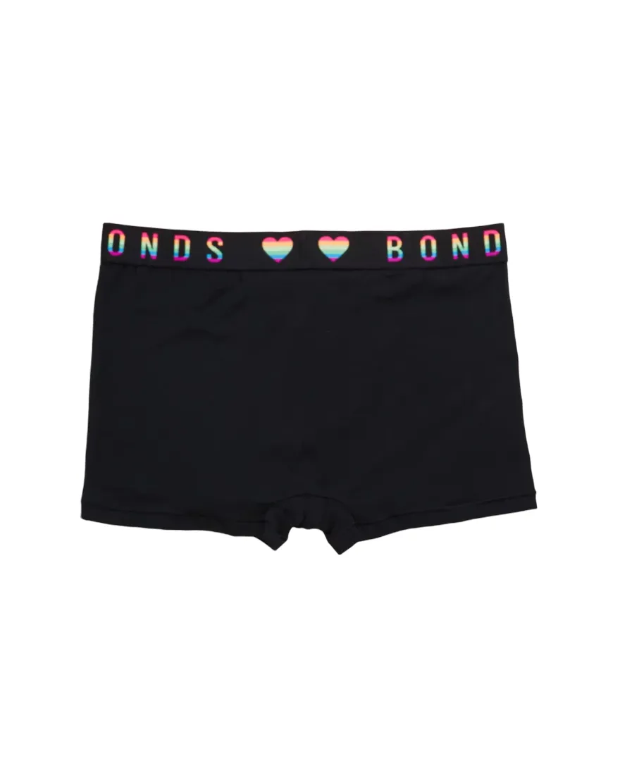 6 x Bonds Mens Guyfront Pride Trunk Underwear Undies Black