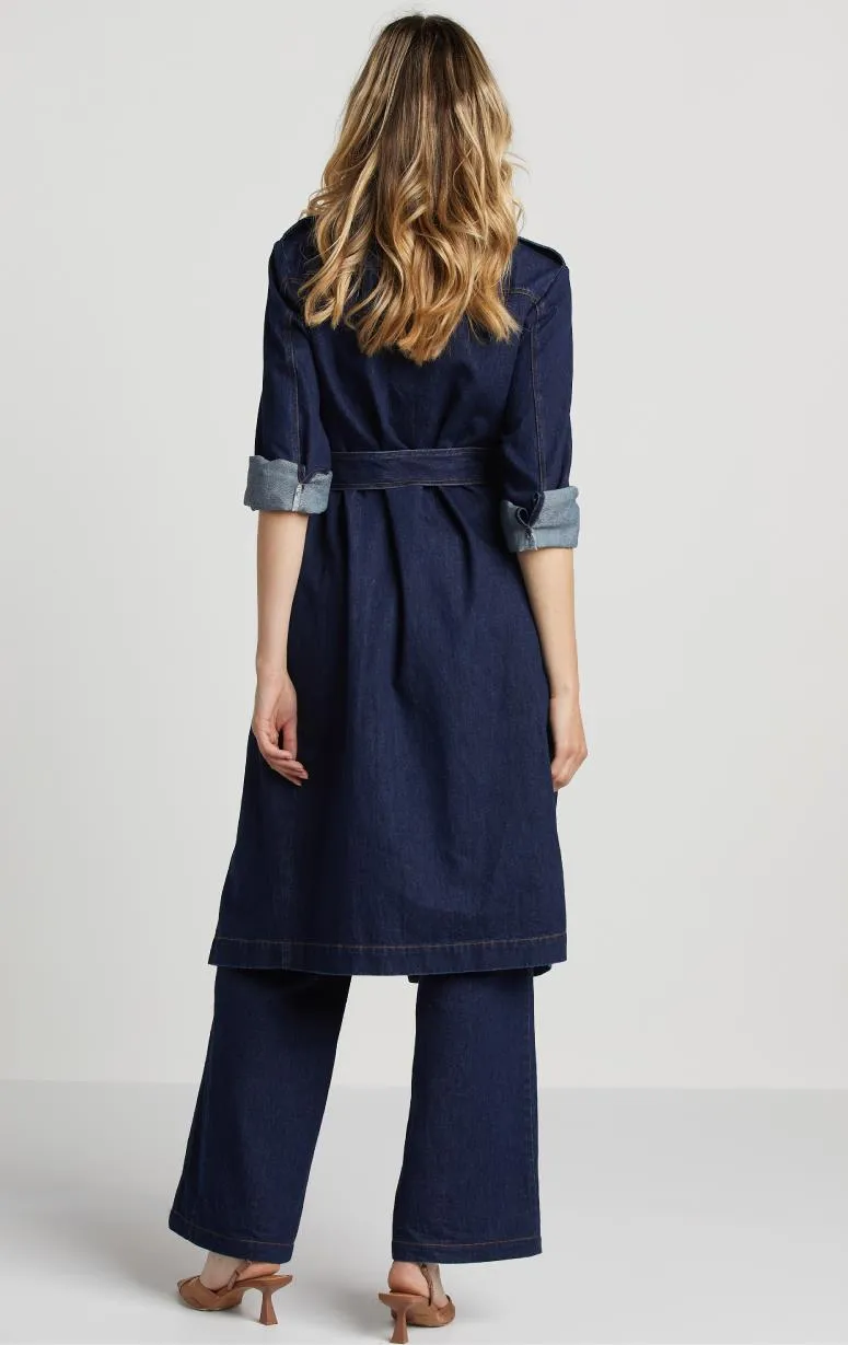 Adroit - Denim Trench Coat