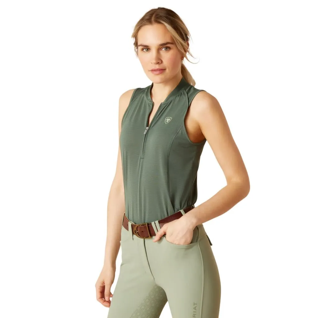 Ariat Ladies Hailey Sleeveless Baselayer Duck Green