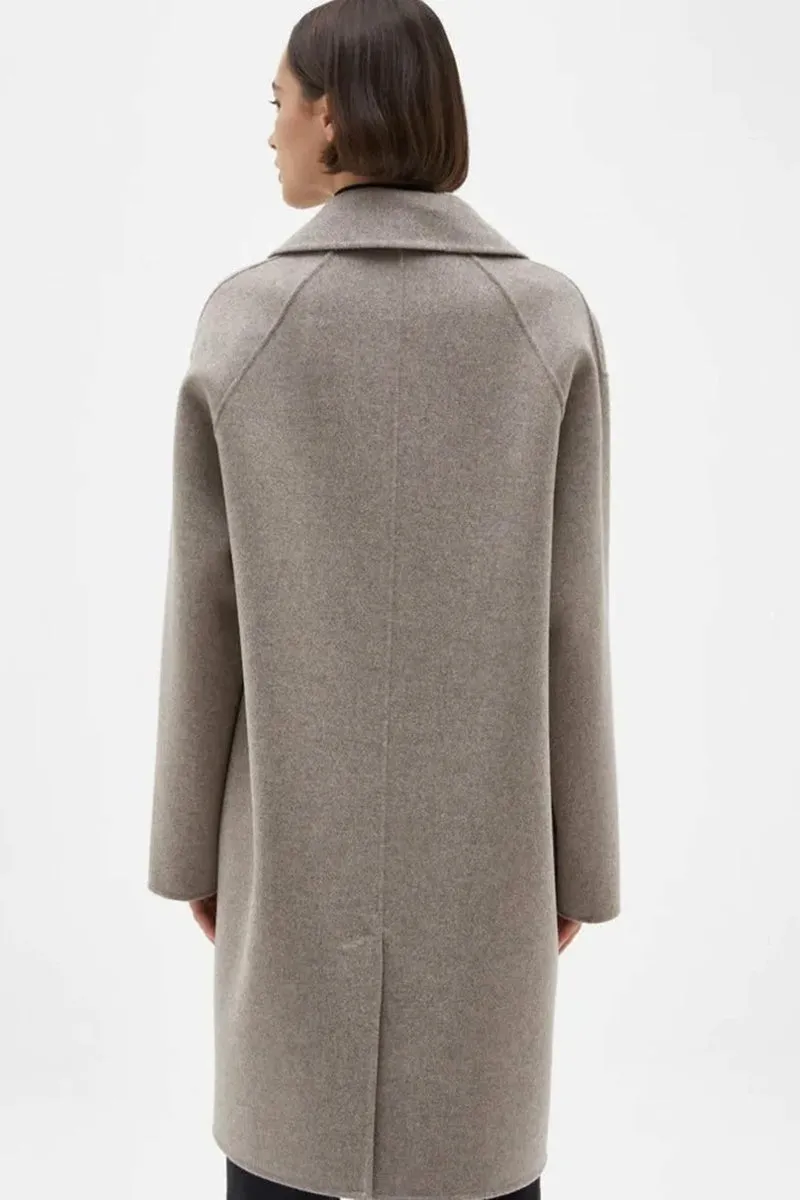 Assembly Label - Double Breasted Wool Coat - Mink