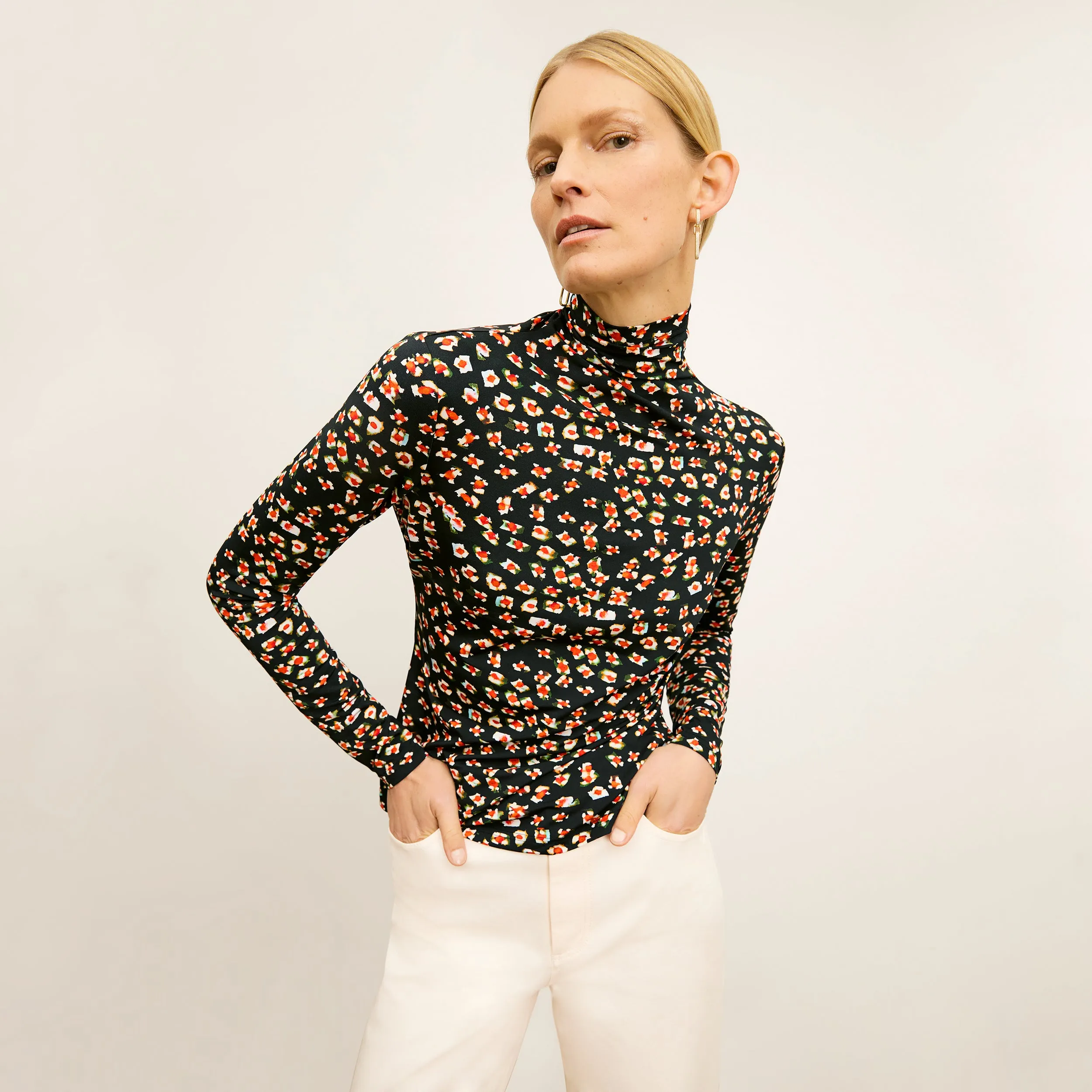 Axam Turtleneck - Printed Jersey  :: Kaleidoscope Print