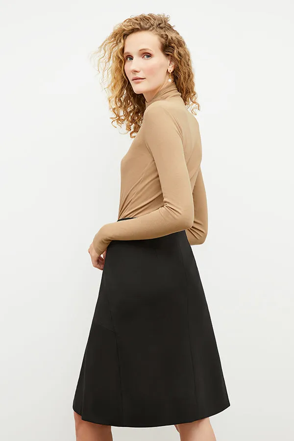 Axam Turtleneck - Ribbed Pima Cotton :: Camel