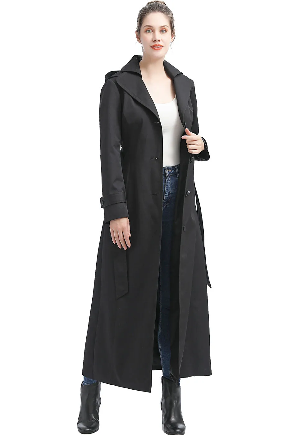 BGSD Women Katie Waterproof Hooded Trench Coat