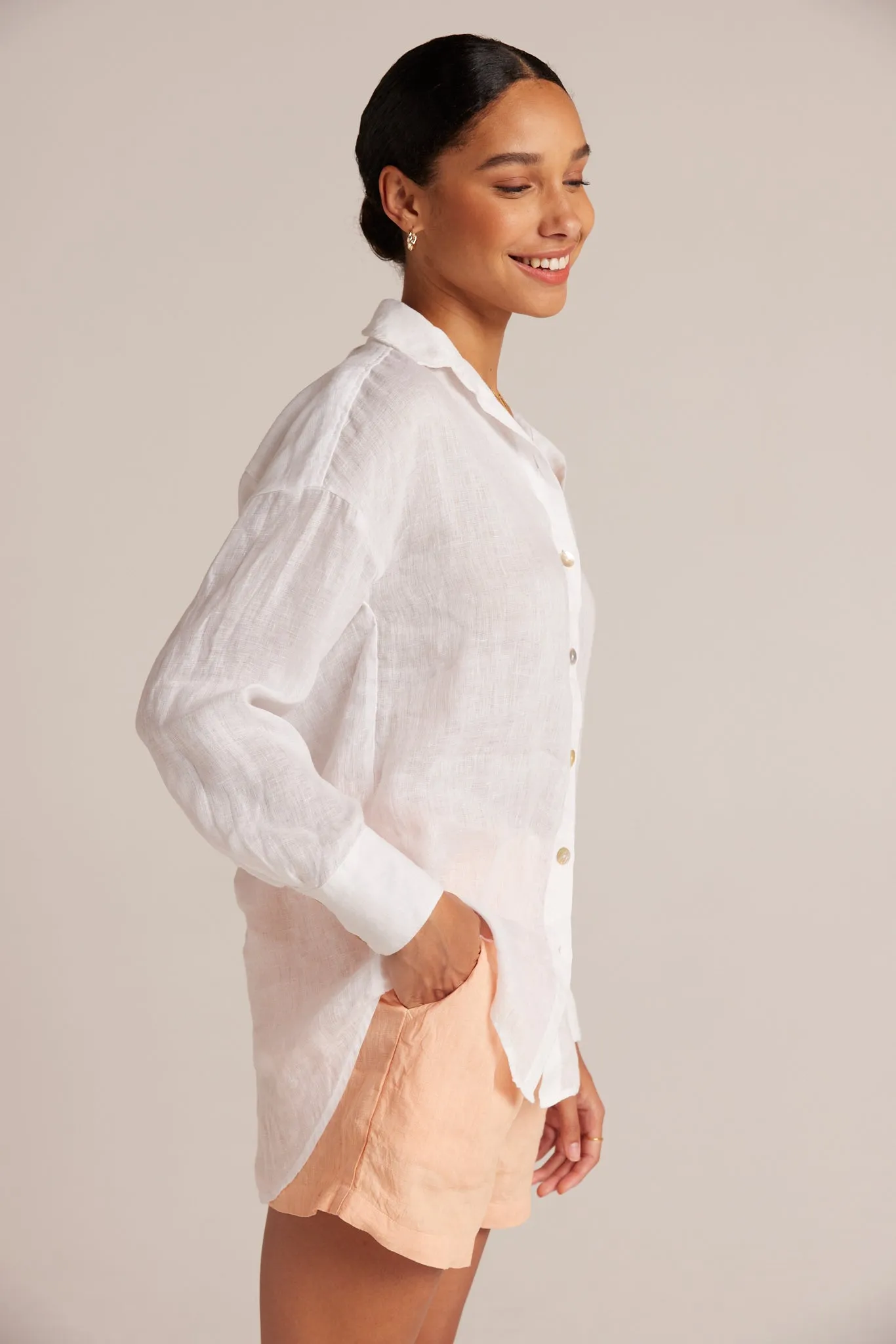 Boyfriend Button Down - White