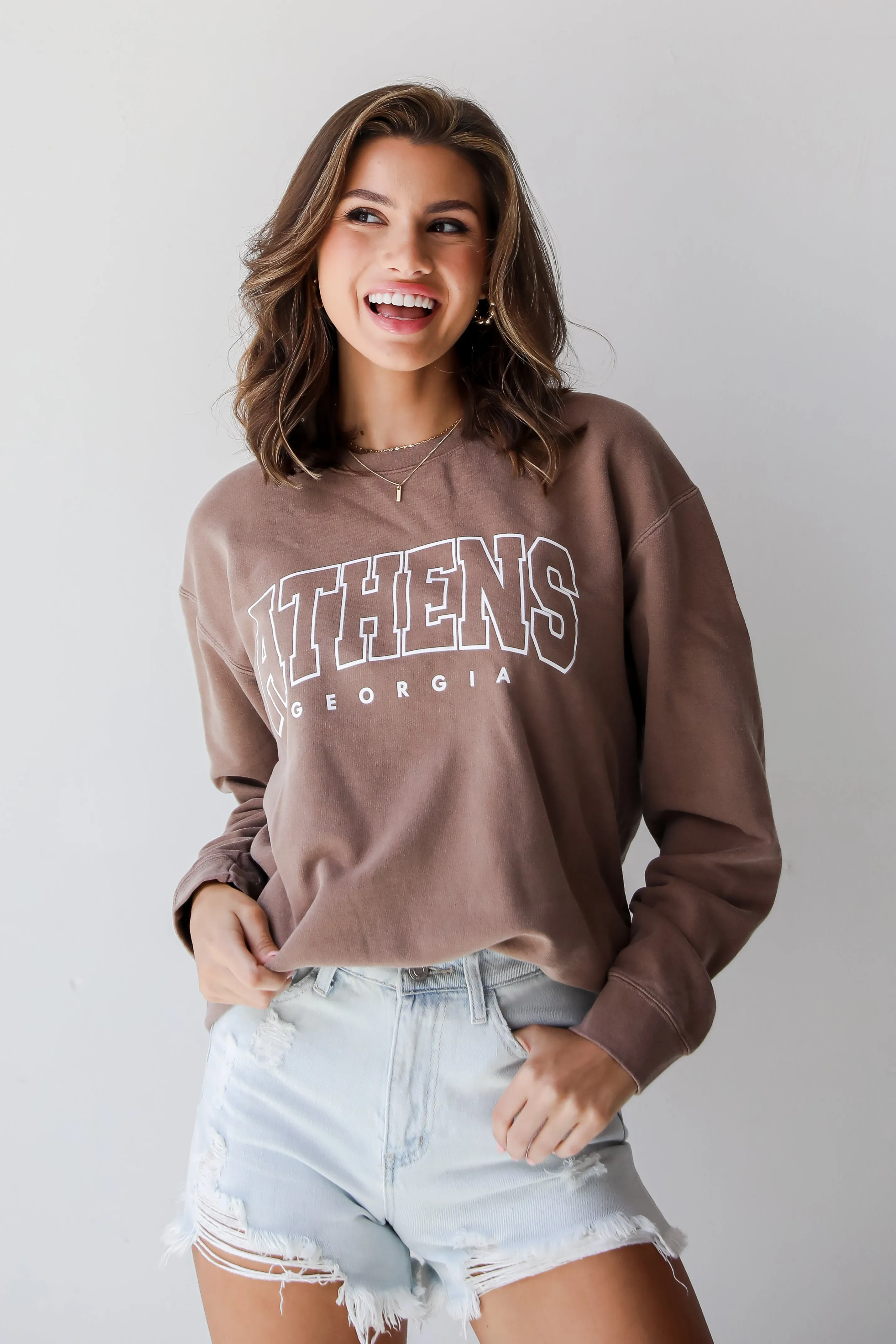 Brown Athens Georgia Sweatshirt