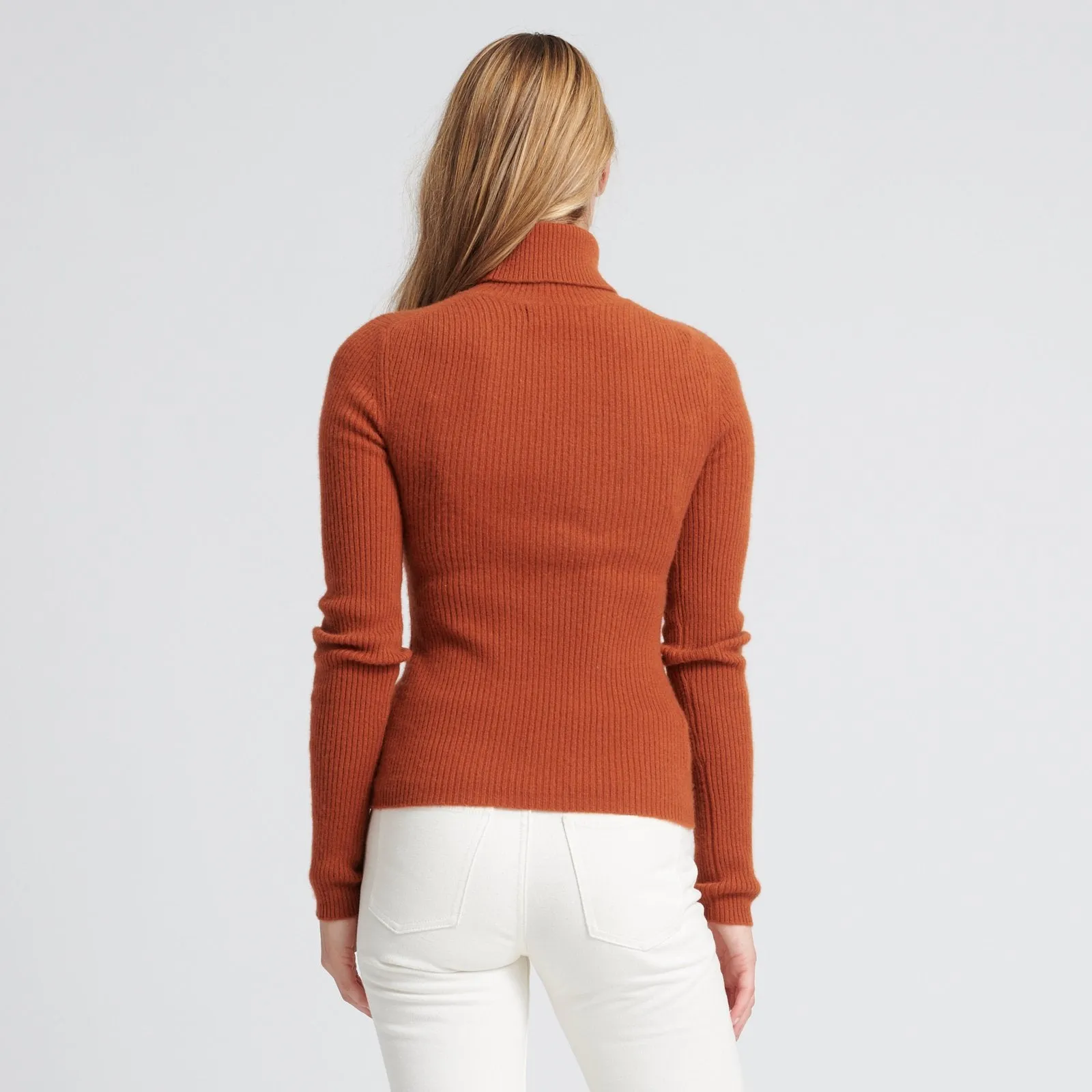 Cashmere Ribbed Turtleneck