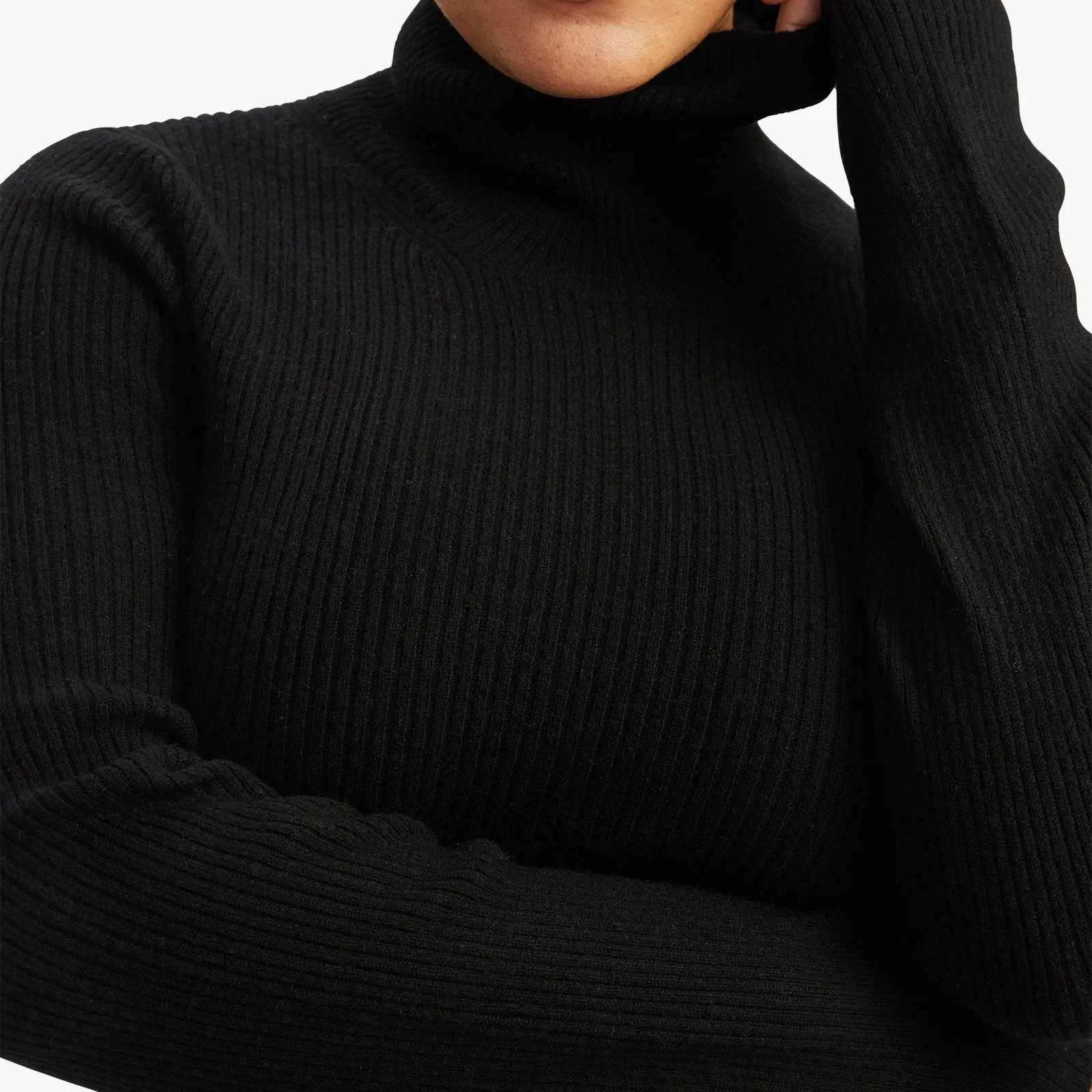 Cashmere Ribbed Turtleneck