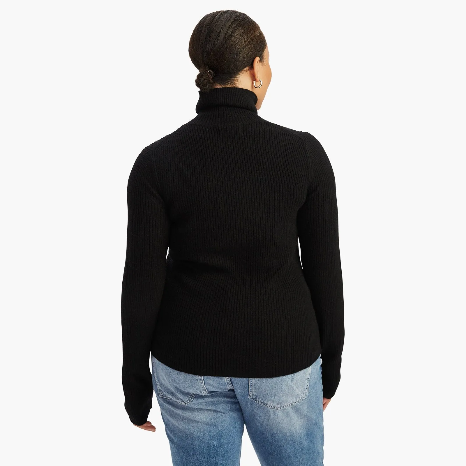 Cashmere Ribbed Turtleneck