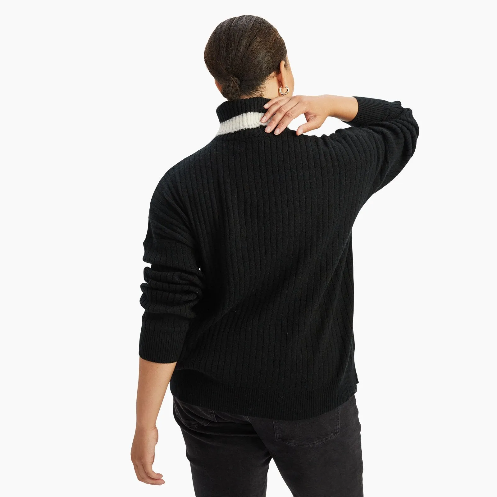 Cashmere Varsity Turtleneck