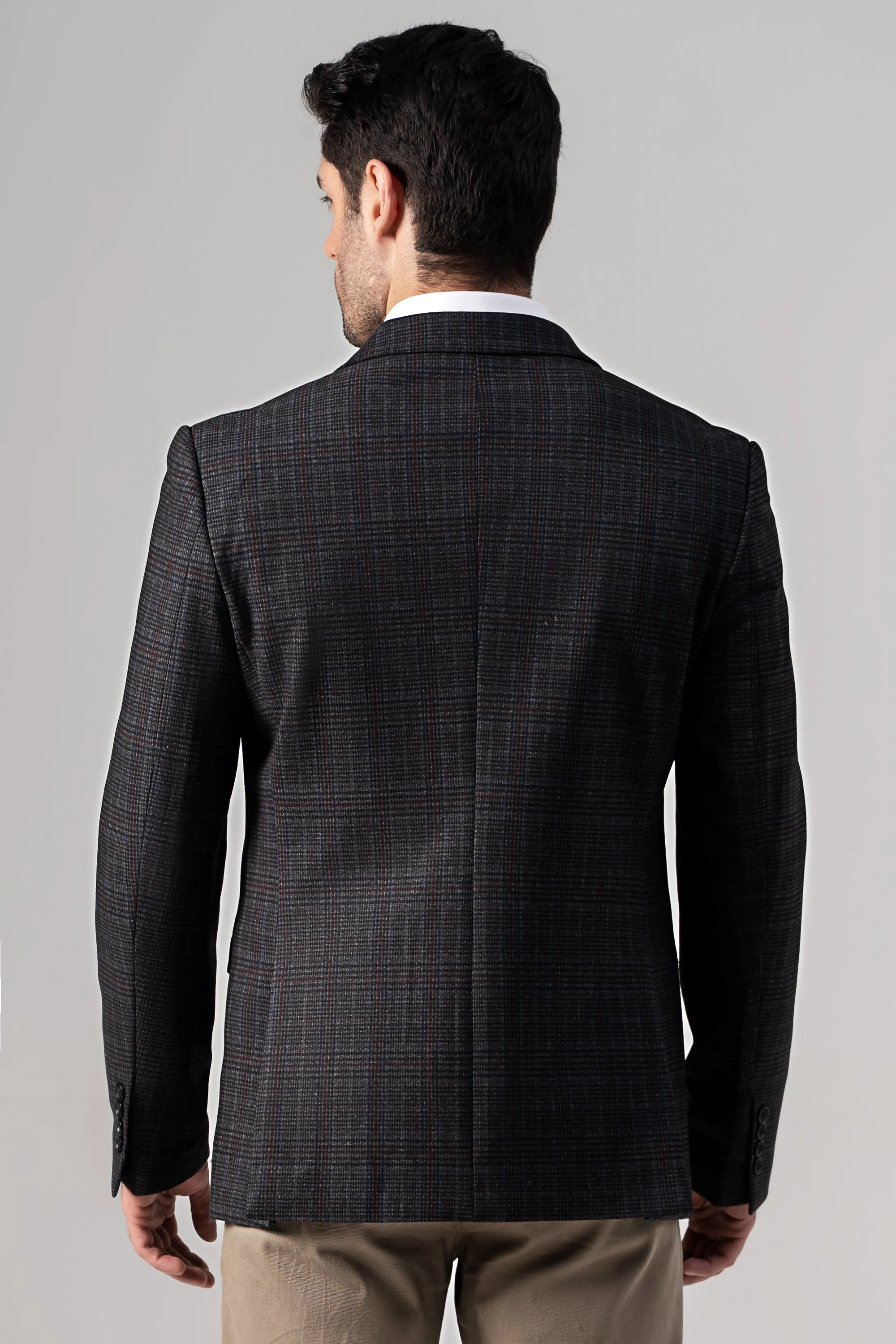 CASUAL COAT GREY CHECK