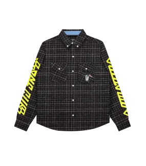 CHECK SHIRT - BLACK