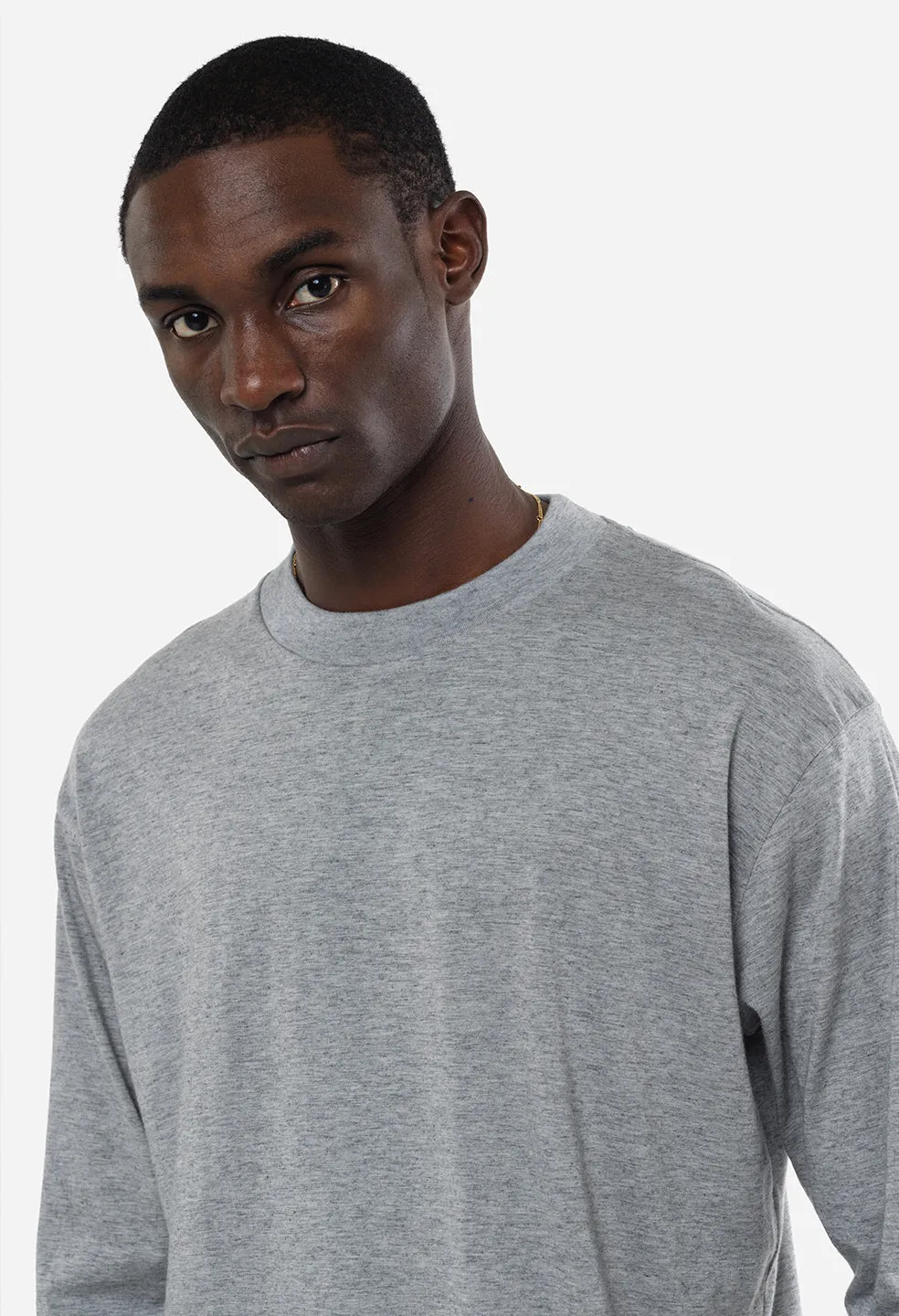 Cotton Cashmere Pullover / Grey