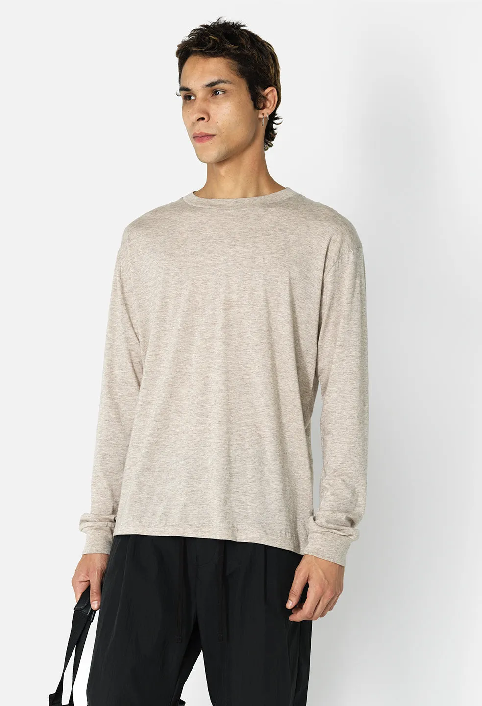 Cotton Cashmere Pullover / Tan