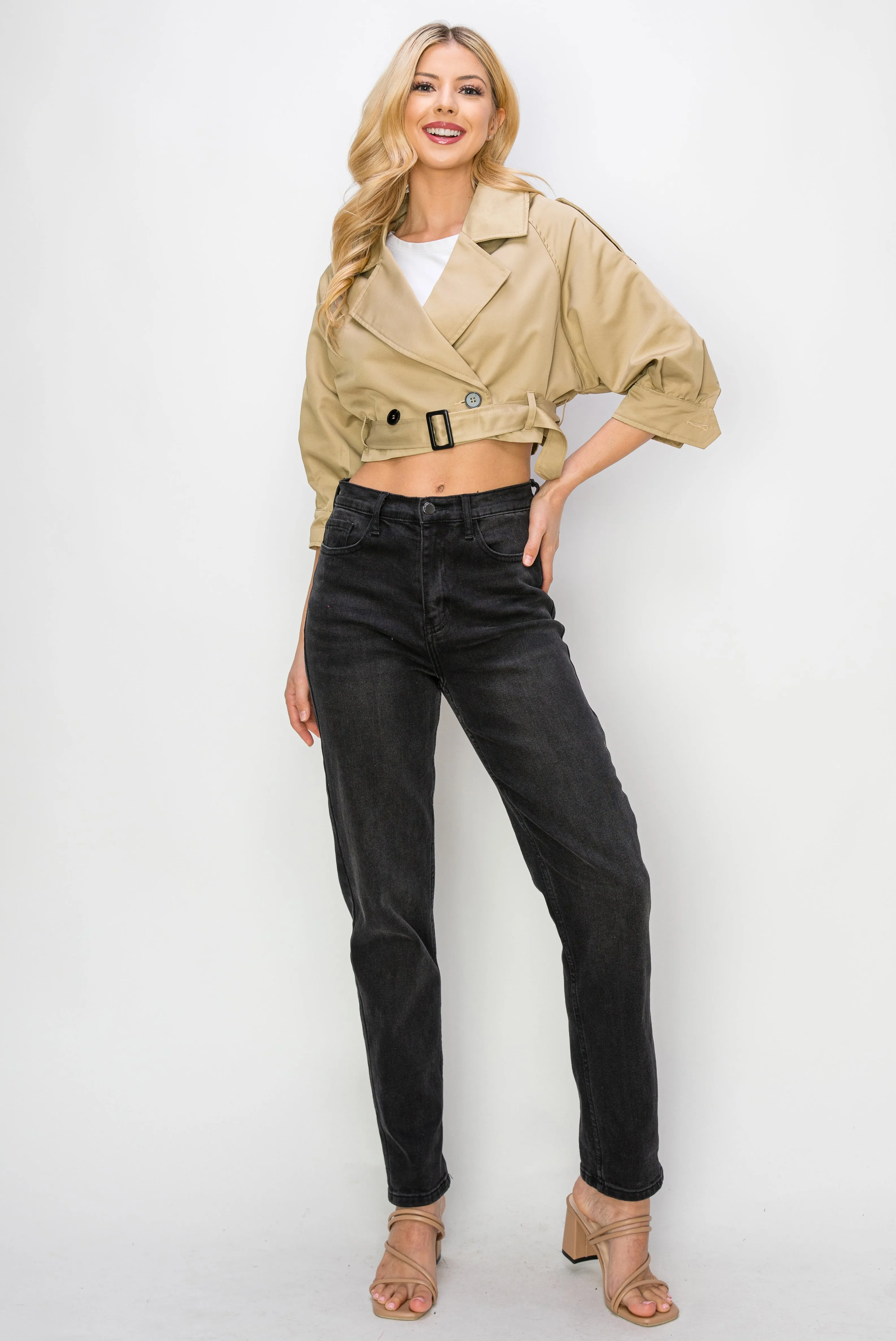 Cropped Trench Jacket