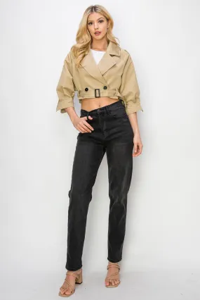 Cropped Trench Jacket