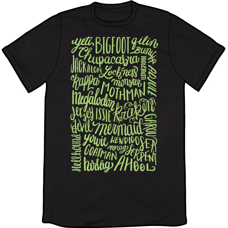 Cryptid Names Shirt