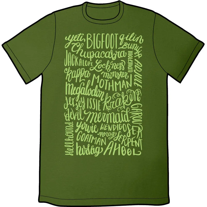 Cryptid Names Shirt