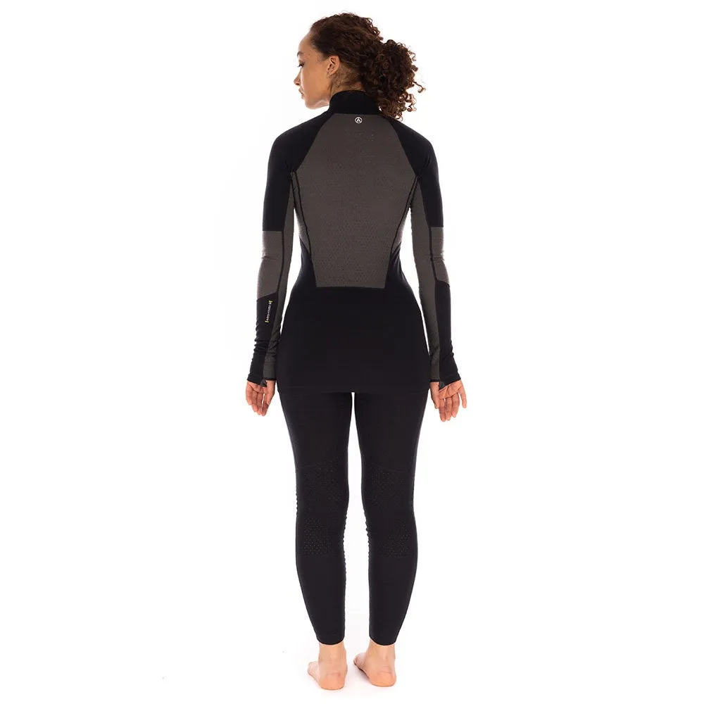 Darkhorse 185 Zoned 1/4 Zip Baselayer - Black/Ash