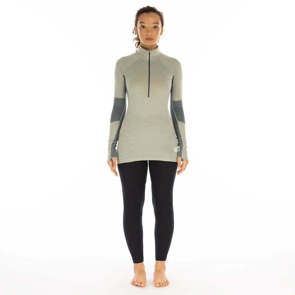 Darkhorse 185 Zoned 1/4 Zip Baselayer - Slate/Storm Blue