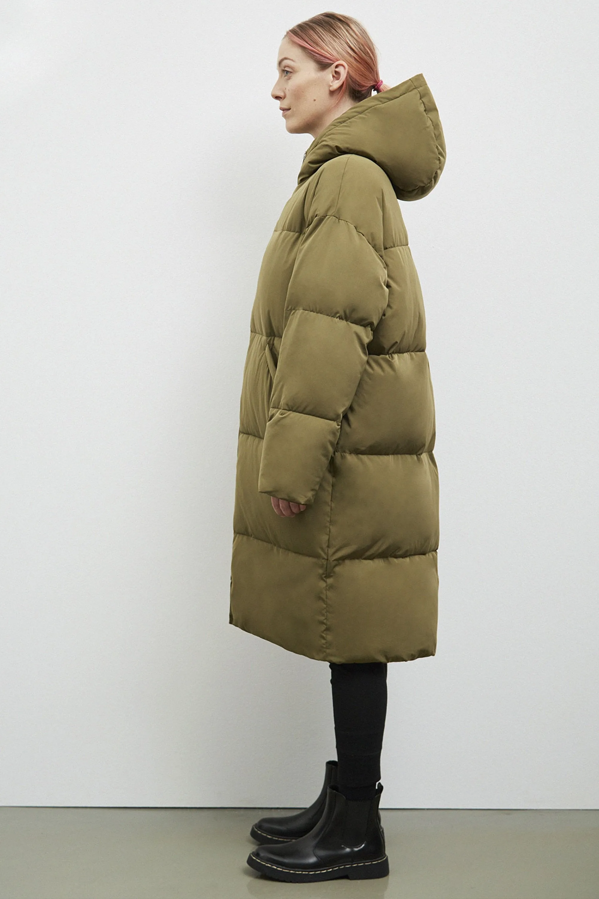 elphin down coat olive