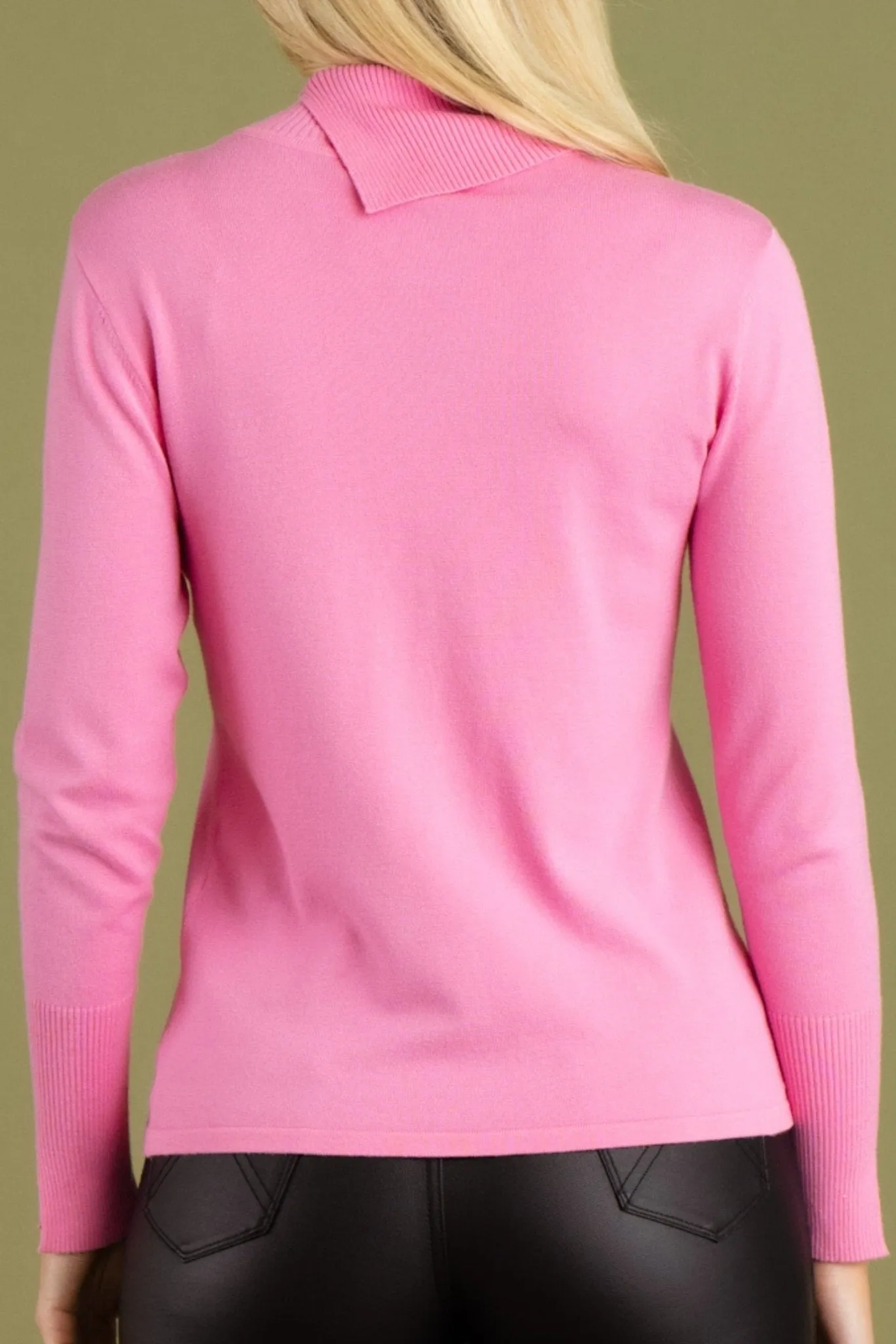 Elspeth Split Neck Turtleneck