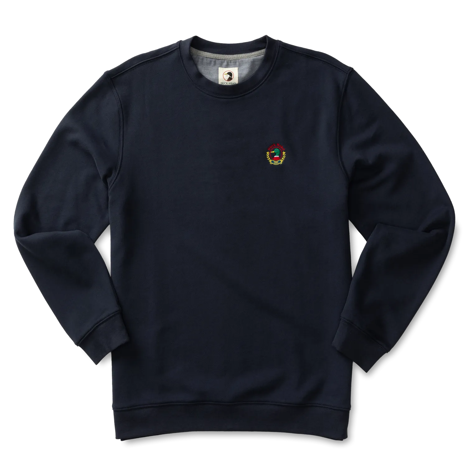 Embroidered Crest Crewneck Pullover