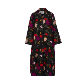 Floral Oversized Evening Coat