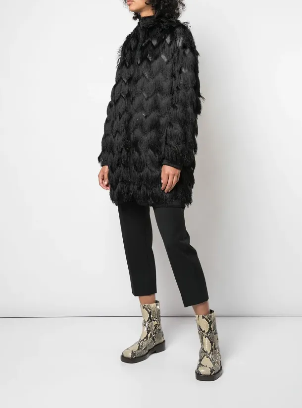 FRINGED COAT