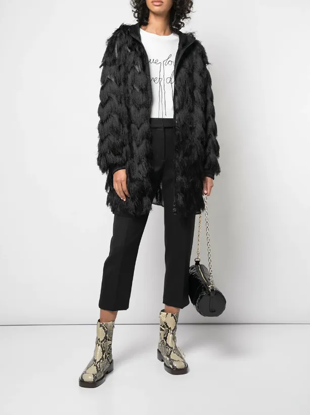 FRINGED COAT