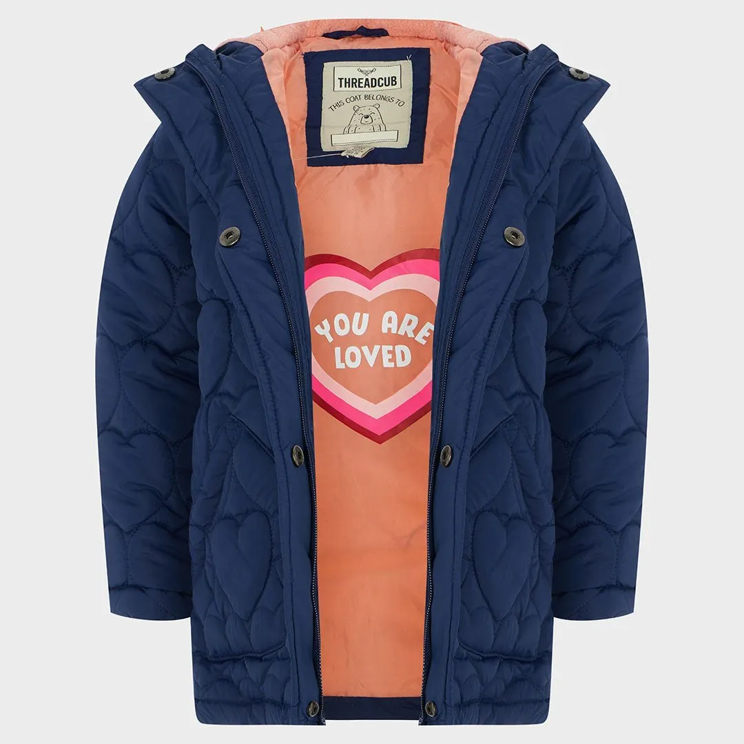 Girls Heart Coat