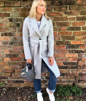 Grey Herringbone Coat