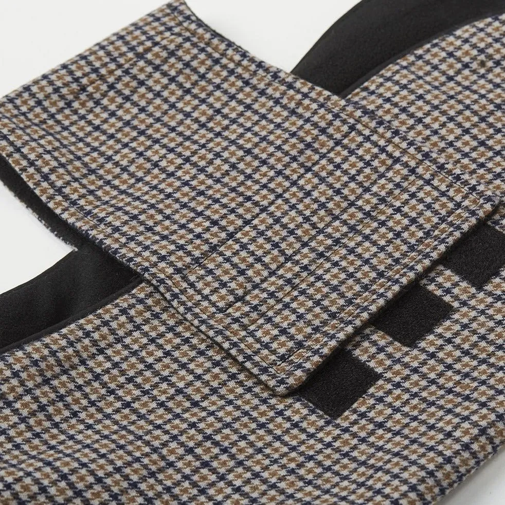 Houndstooth Hooded Coat