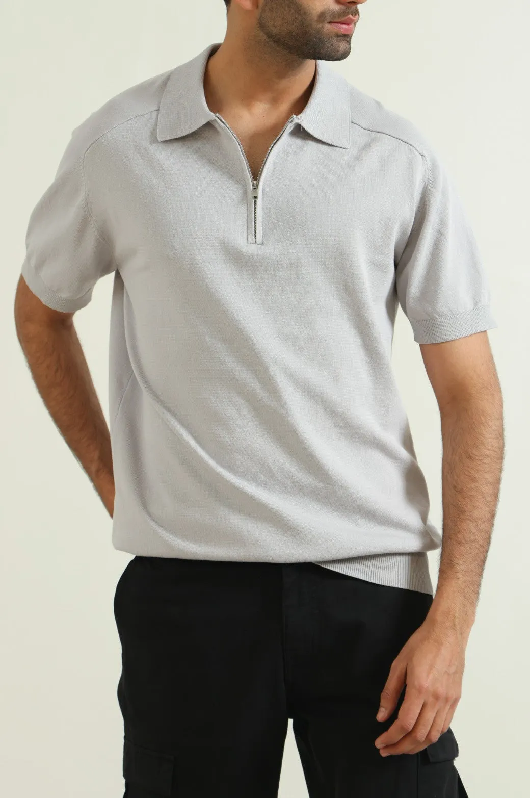 KNIT POLO SHIRT