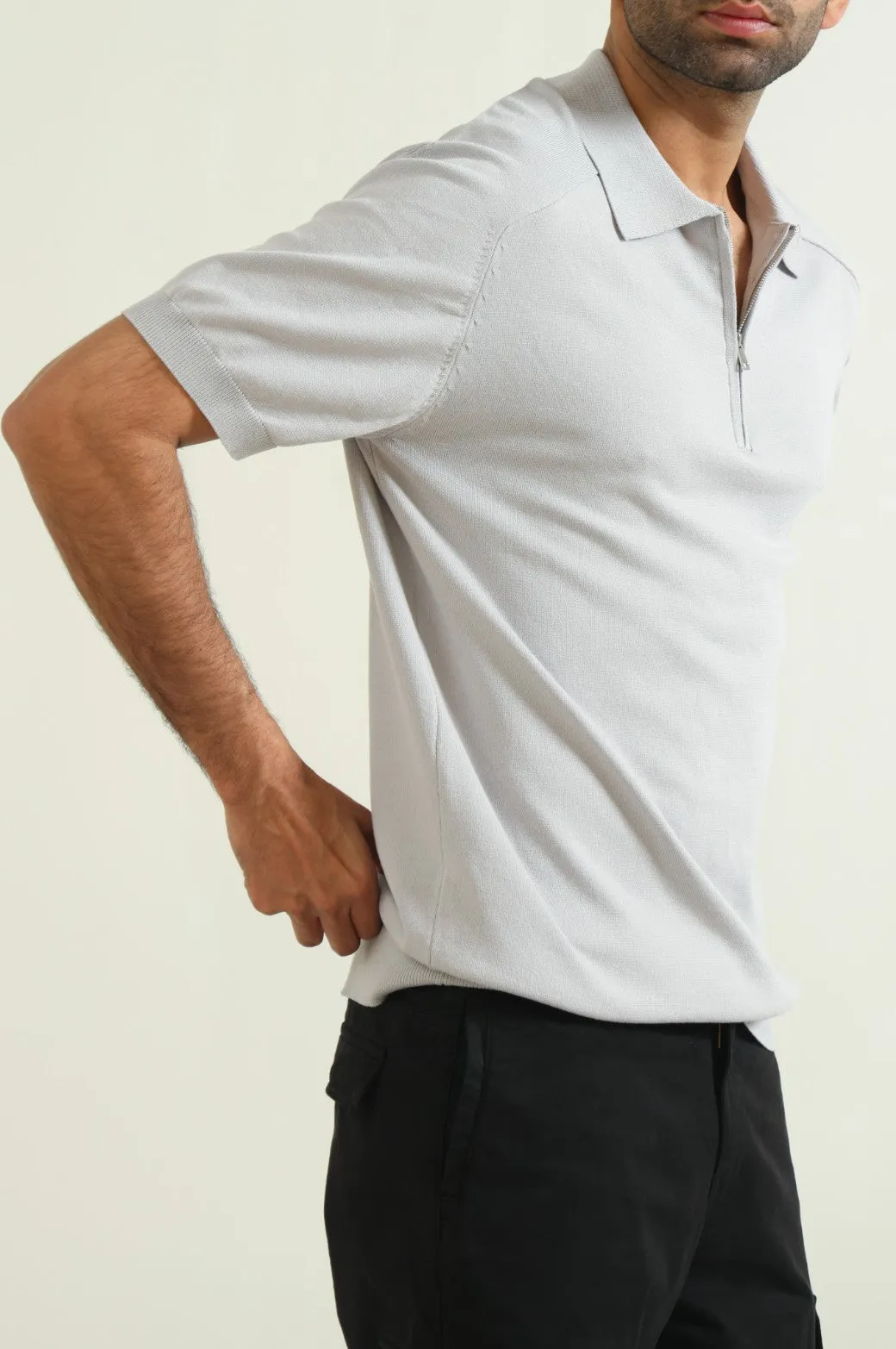 KNIT POLO SHIRT