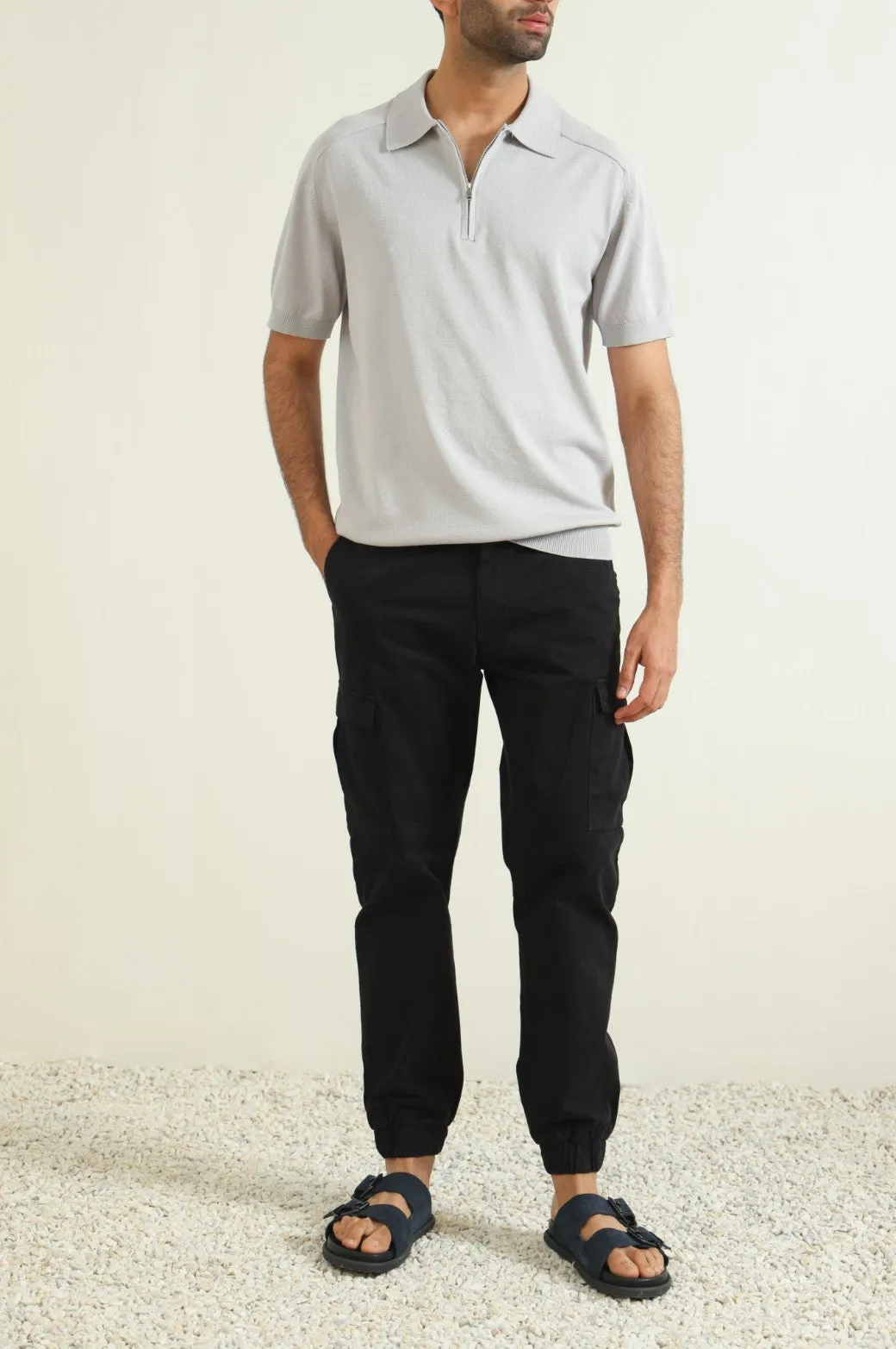 KNIT POLO SHIRT