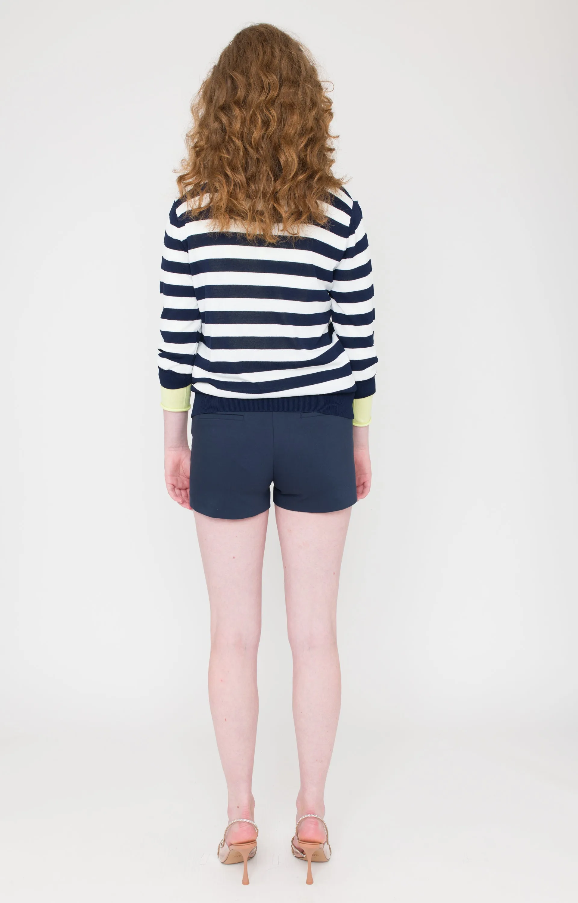 Lauretta Pullover | navy stripe