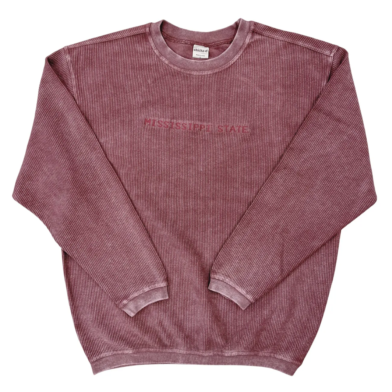 Mississippi State Embroidered Corded Pullover