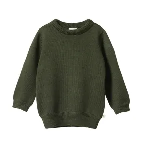 Nature Baby Merino Pullover - Thyme