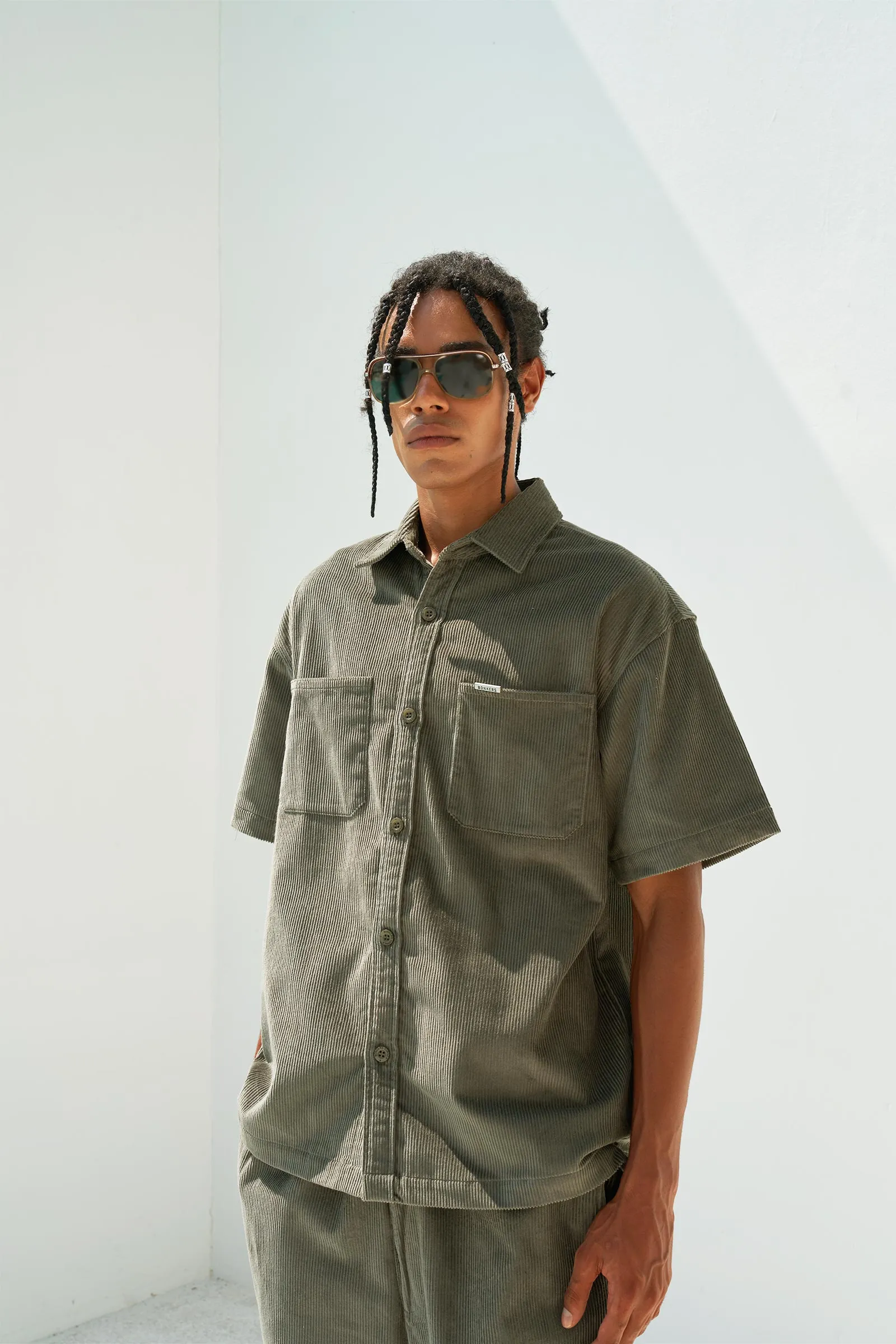 Olive Corduroy Shirt