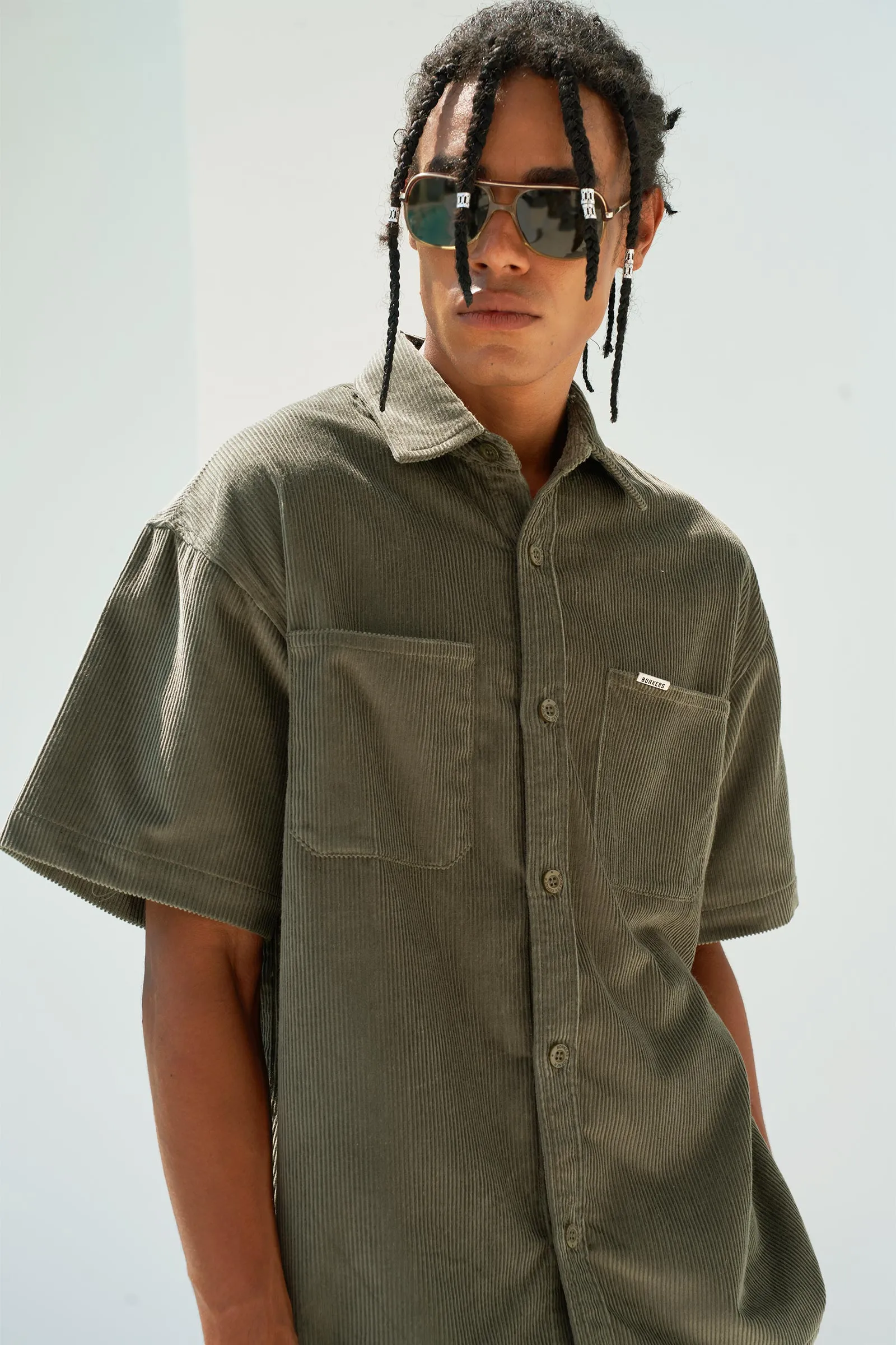 Olive Corduroy Shirt