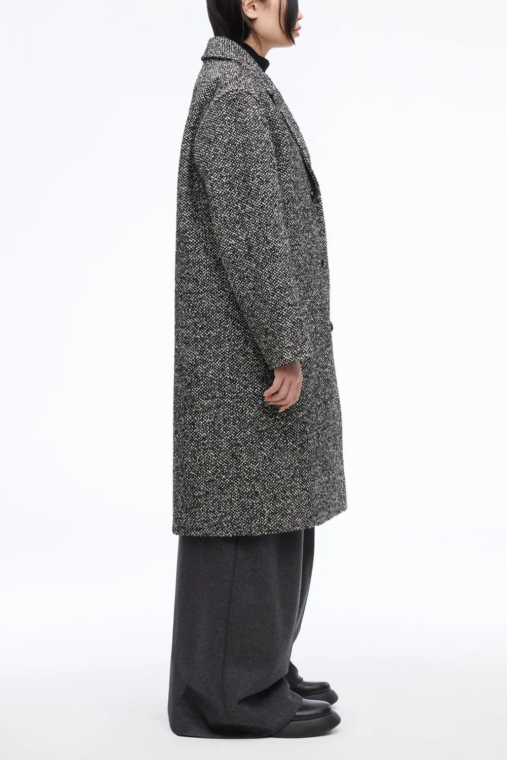 Oversized Balmacaan Coat