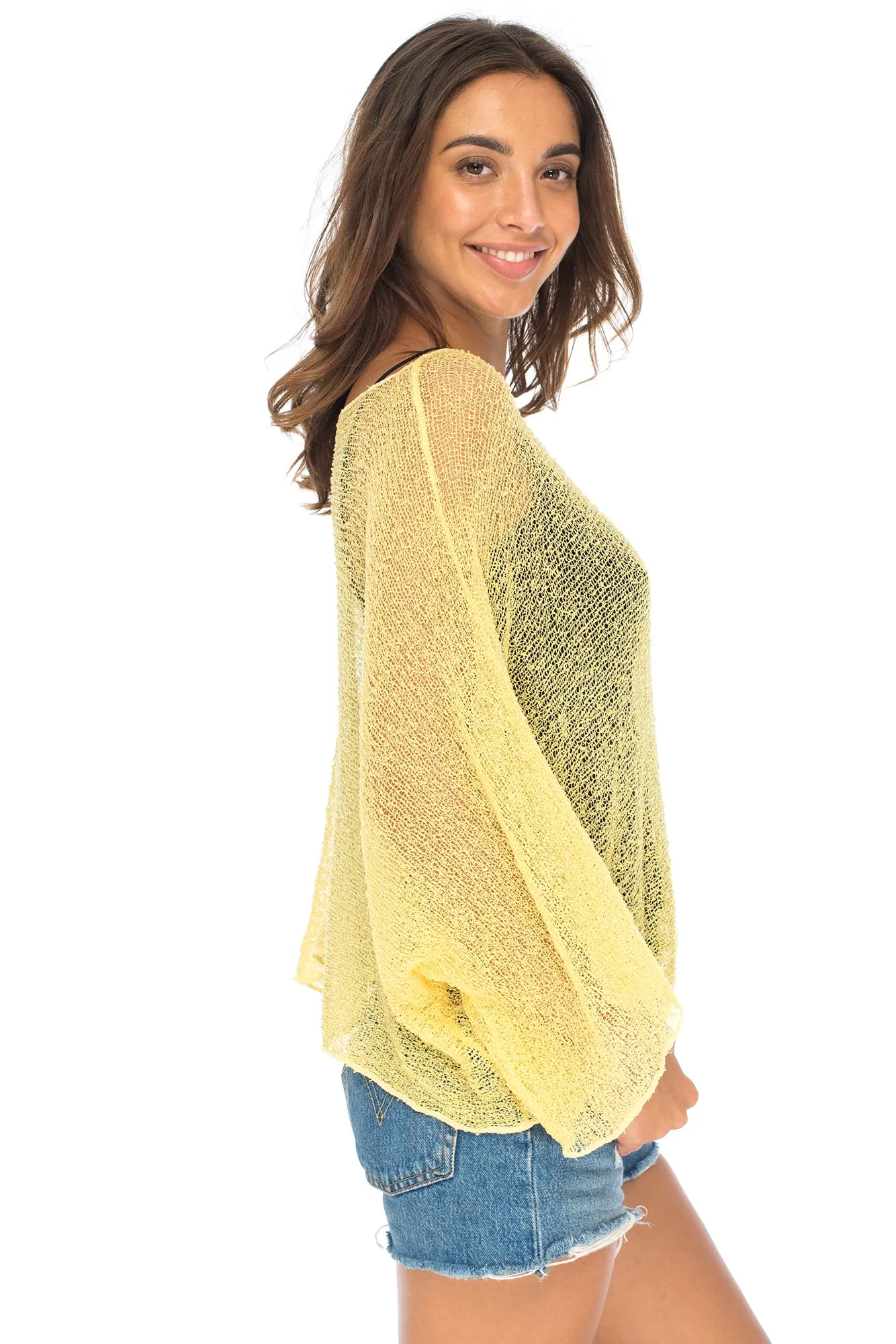 Poncho Pullover Blouse Sweater Shrug