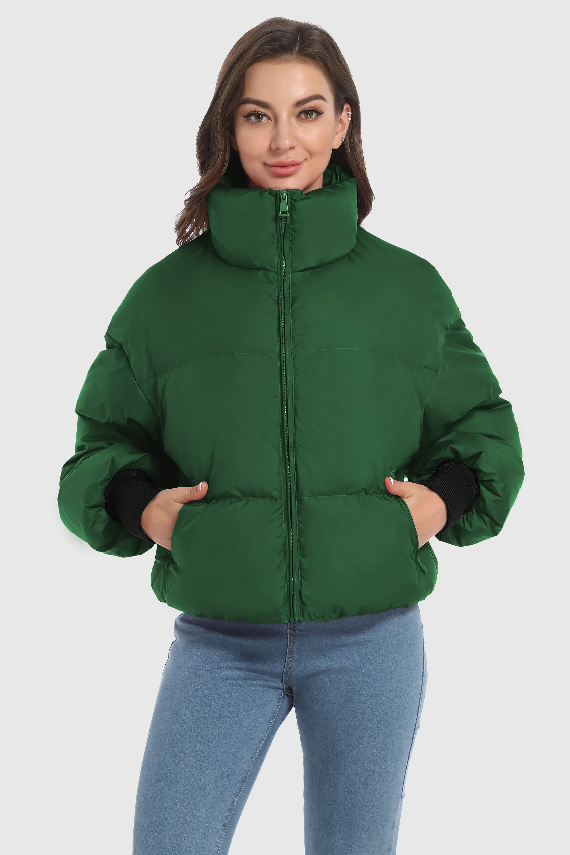 Puff-O Classics Short Baggy Oversize Down coat-Frosted Almond