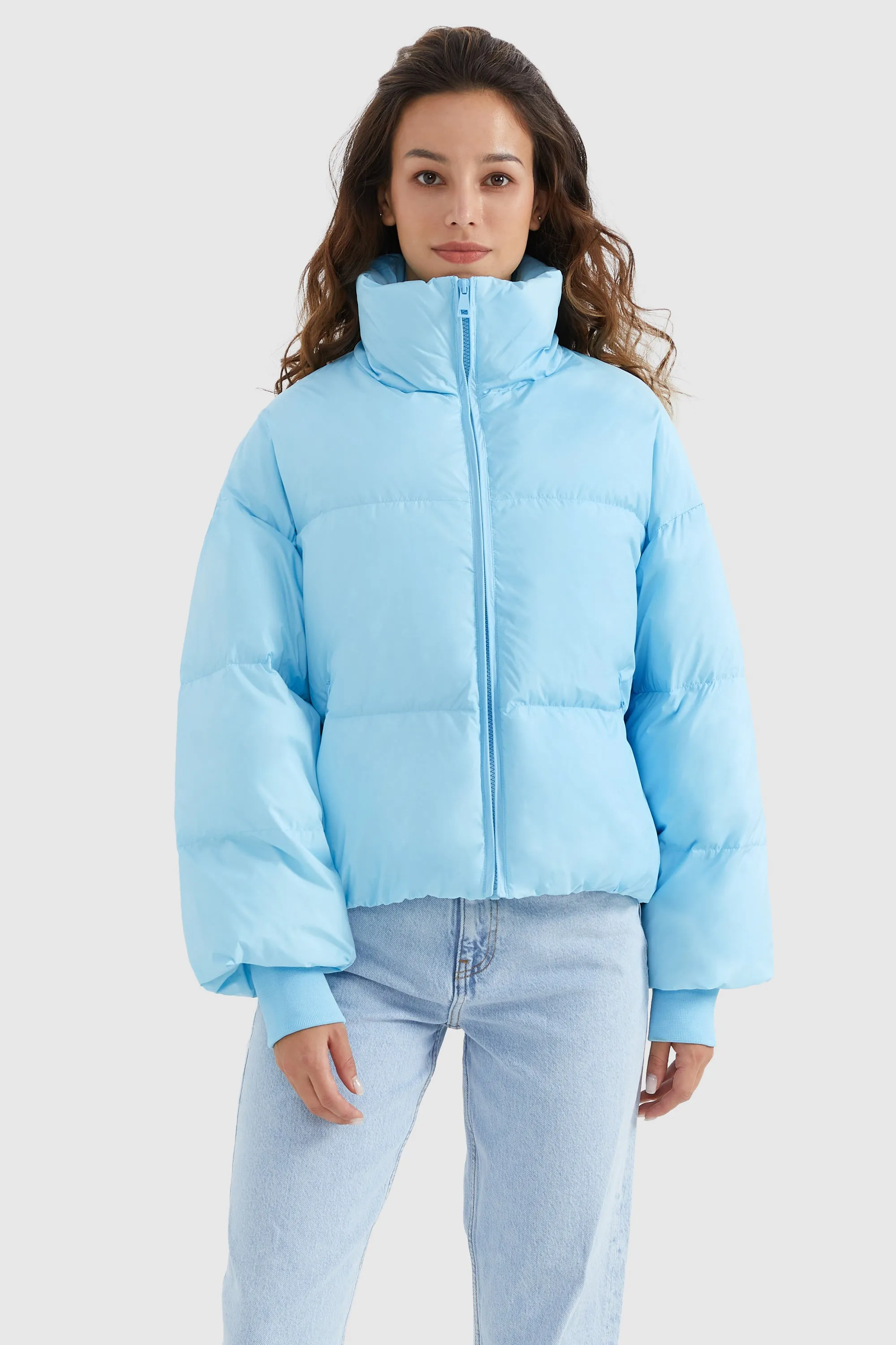 Puff-O Classics Short Baggy Oversize Down coat-Frosted Almond