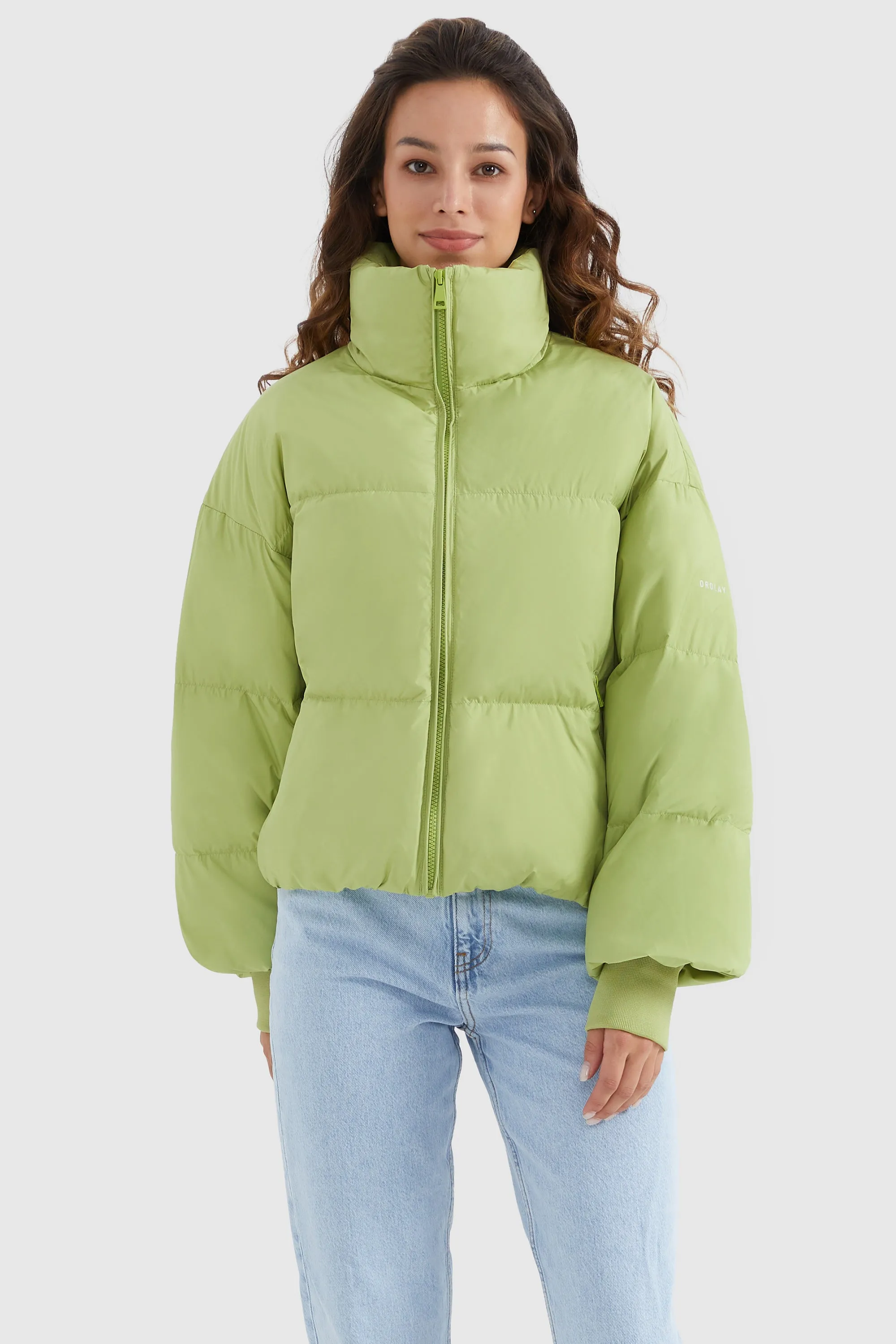 Puff-O Classics Short Baggy Oversize Down coat-Frosted Almond