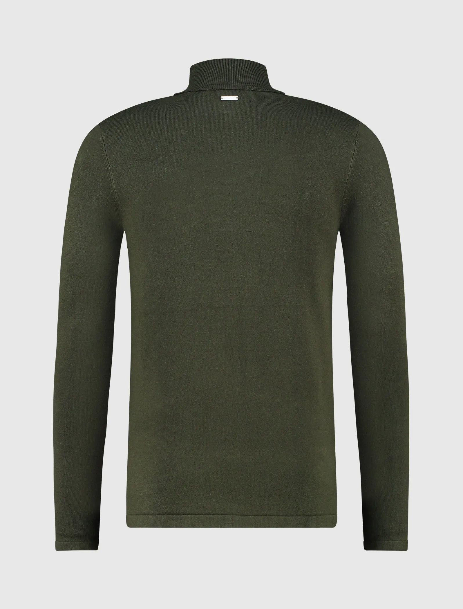 Purewhite Essential Knit Turtleneck Army Groen