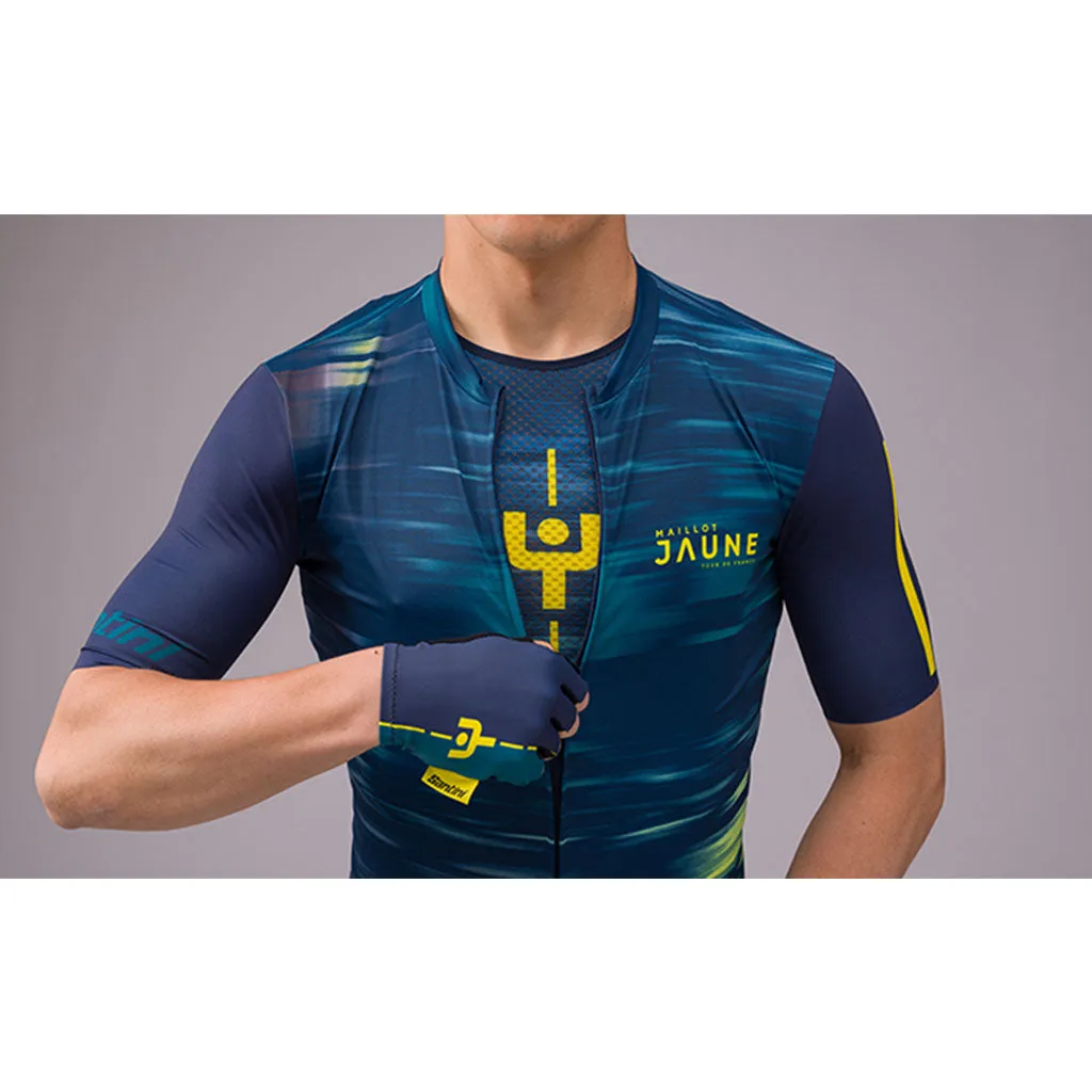 Santini Tour De France Maillot Jaune Baselayer - Print