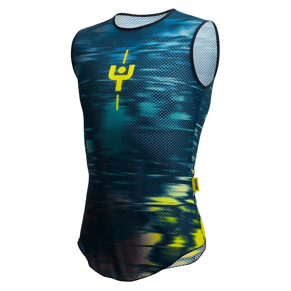 Santini Tour De France Maillot Jaune Baselayer - Print