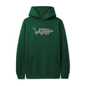 Scratch Applique Pullover Hood, Pine