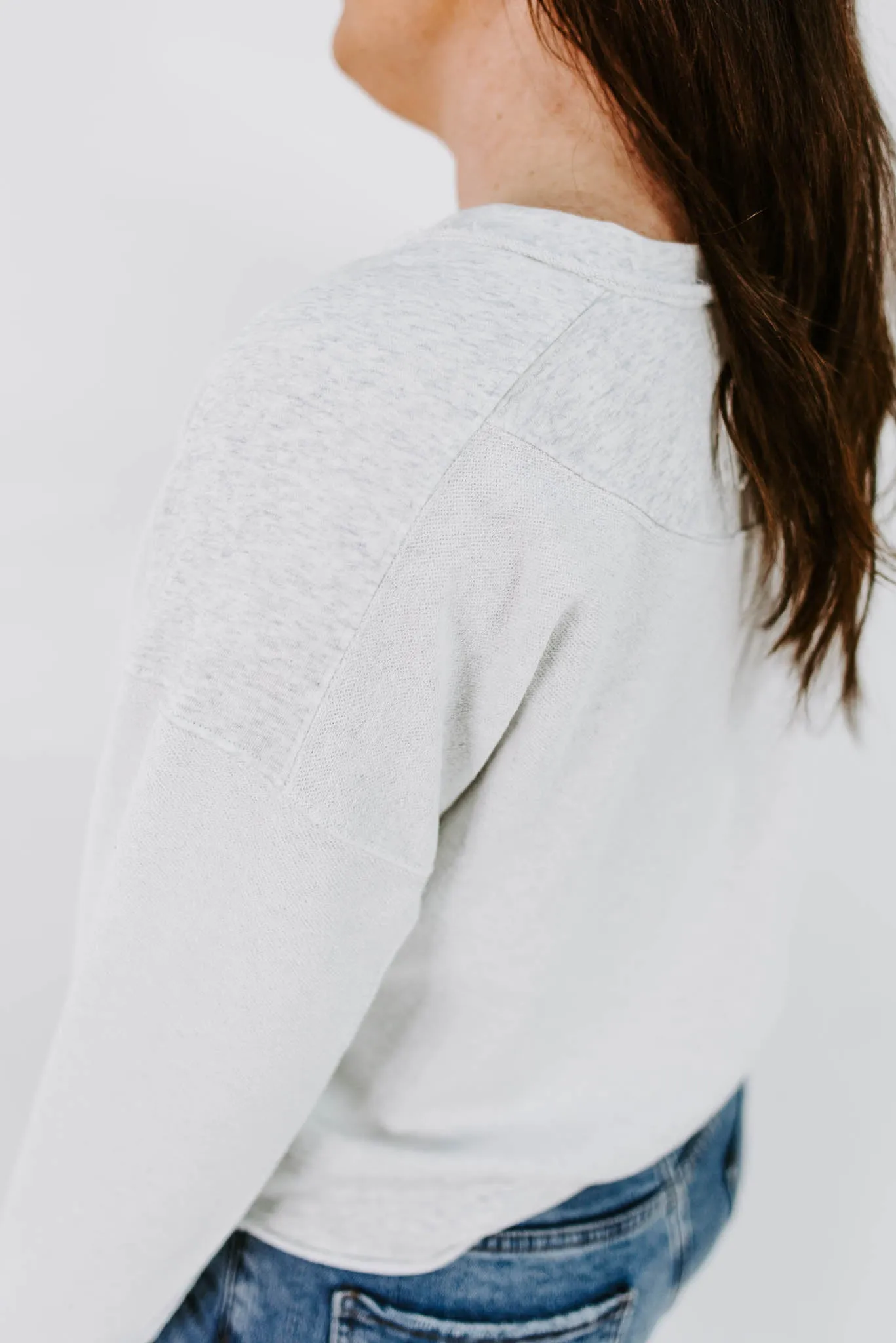 Simply Beaming Raw Edge Pullover